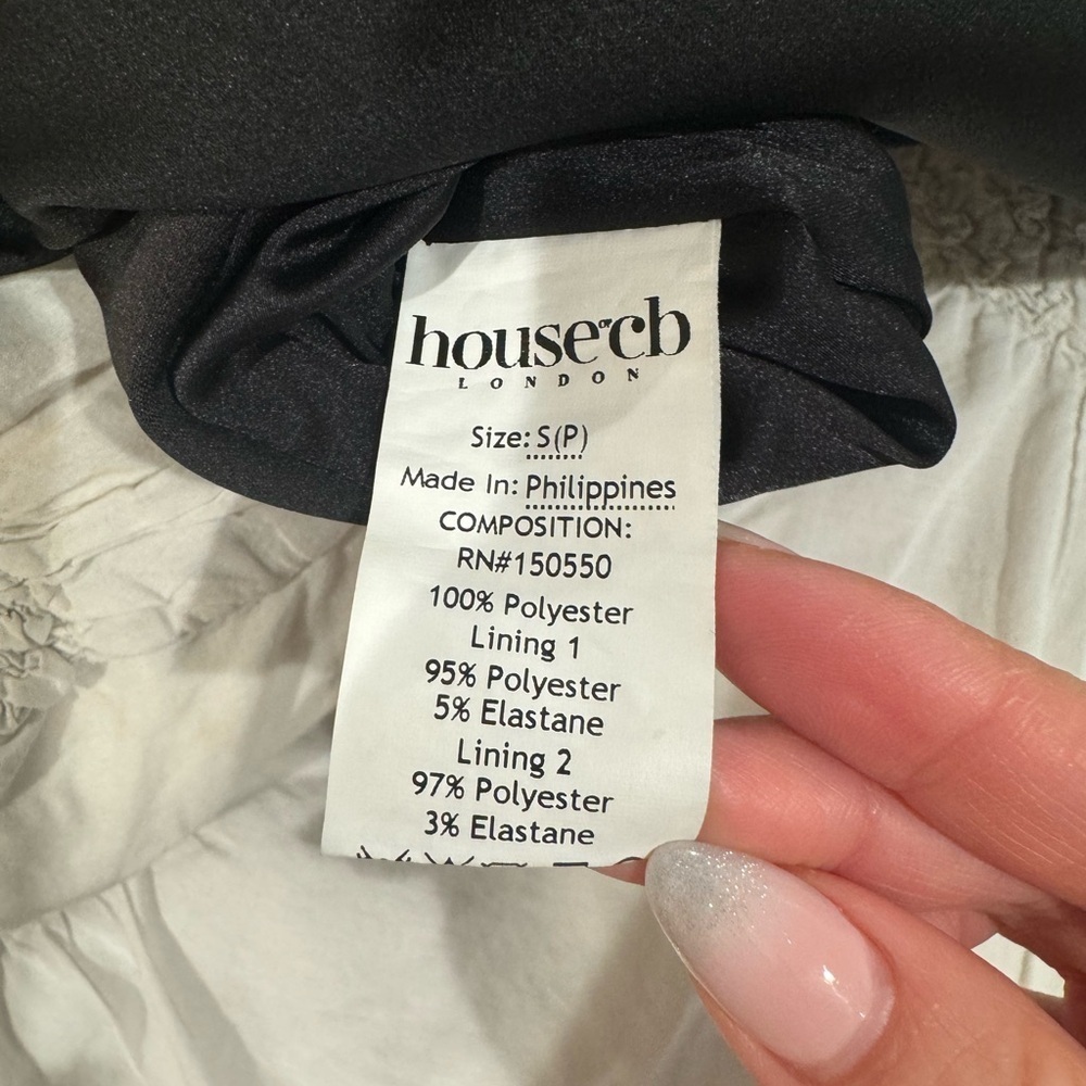 NWOT House of CB Flora S plus cup Black Dress - Picture 13 of 15